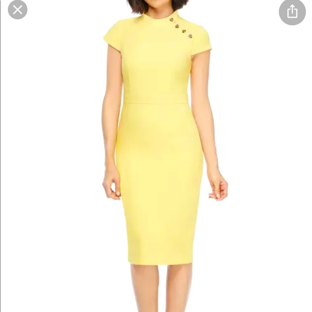 Beautiful Brand New Never Worn Maggie London Lemon Zest Dress